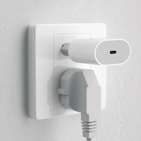 
A14EU PD 20W USB-C mažas sieninis įkroviklis – baltas
