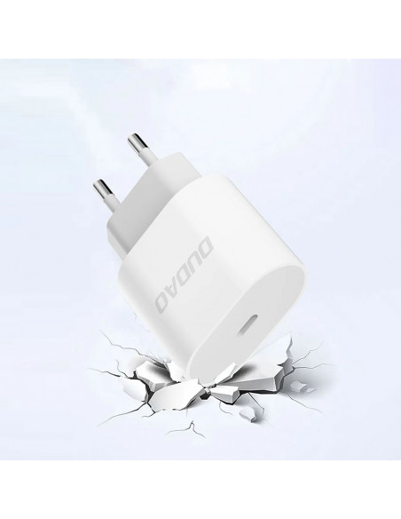 
A14EU PD 20W USB-C mažas sieninis įkroviklis – baltas
