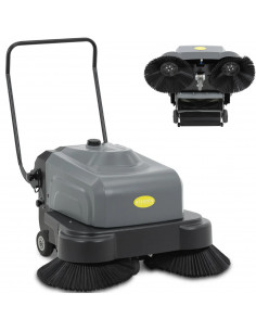 
Akumuliatorinė šlavimo mašina, 2 šepečiai, 46 cm, 4000 m2/ val.
