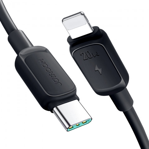 
Daugiaspalvis serijos A14 USB-C – iPhone Lightning 20W laidas 1,2 m – juodas
