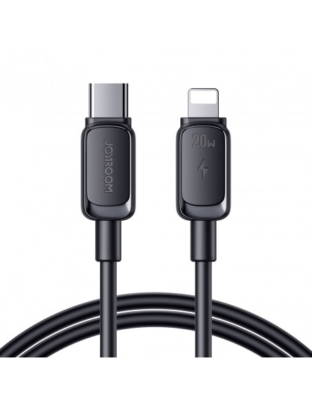 
Daugiaspalvis serijos A14 USB-C – iPhone Lightning 20W laidas 1,2 m – juodas
