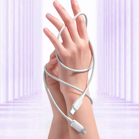 
Daugiaspalvis serijos A14 USB-C - USB-C 100W 1,2 m laidas - baltas
