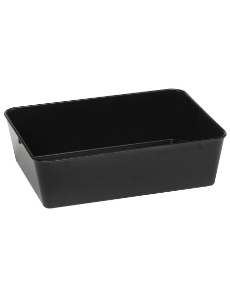 Mėsos ir maisto padėklo talpykla iš melamino 290x160x60mm juoda - Hendi 568408