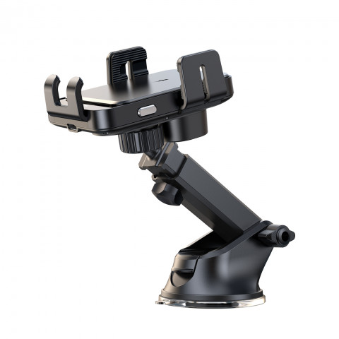 
Elektrinis laikiklis su 15 W indukciniu įkrovikliu prietaisų skydeliui - juodas
