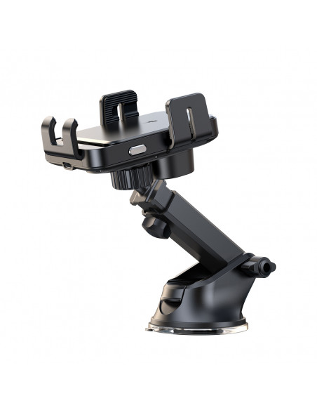 
Elektrinis laikiklis su 15 W indukciniu įkrovikliu prietaisų skydeliui - juodas
