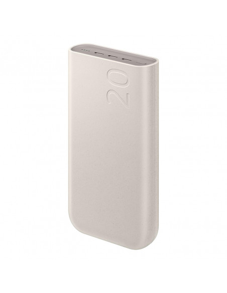 
„Samsung Powerbank“ 20000mAh, 3x USB-C, 45W, SFC – smėlio spalvos
