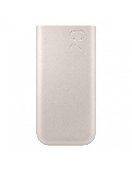 
„Samsung Powerbank“ 20000mAh, 3x USB-C, 45W, SFC – smėlio spalvos
