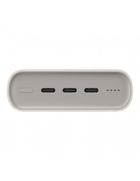 
„Samsung Powerbank“ 20000mAh, 3x USB-C, 45W, SFC – smėlio spalvos
