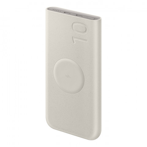 
„Samsung“ 10000mAh indukcinė išorinė baterija, 2x USB-C, 25W, SFC – smėlio spalvos
