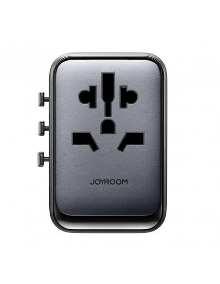 
Universalus kelioninis adapteris įkroviklis 65W ES / JAV / JP / AU / JK / CN - juodas
