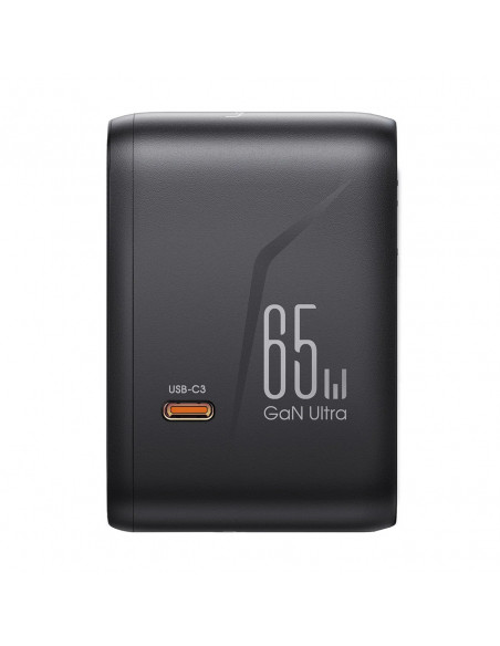 
Universalus kelioninis adapteris įkroviklis 65W ES / JAV / JP / AU / JK / CN - juodas
