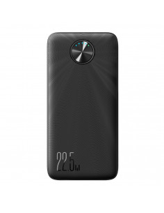 
Nešiojamoji baterija 10000mAh USB-C USB-A 22.5W SCP QC PD - juoda
