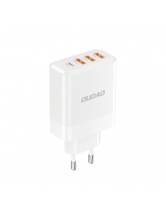 
Sieninis įkroviklis 3x USB-A 1x USB-C PD 20W - baltas
