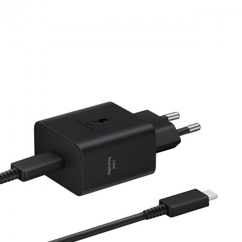 
„Samsung“ 45 W 4,05 A sieninis įkroviklis, 1 x USB-C + laidas, juodas
