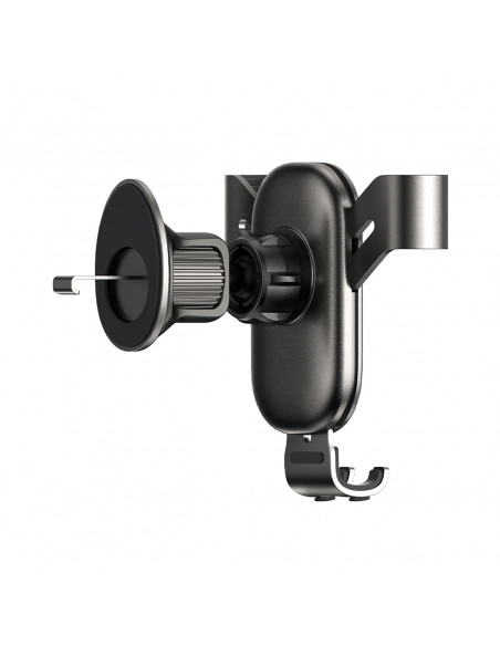 
„Gravity“ automobilio telefono laikiklis oro išleidimo angai – juodas
