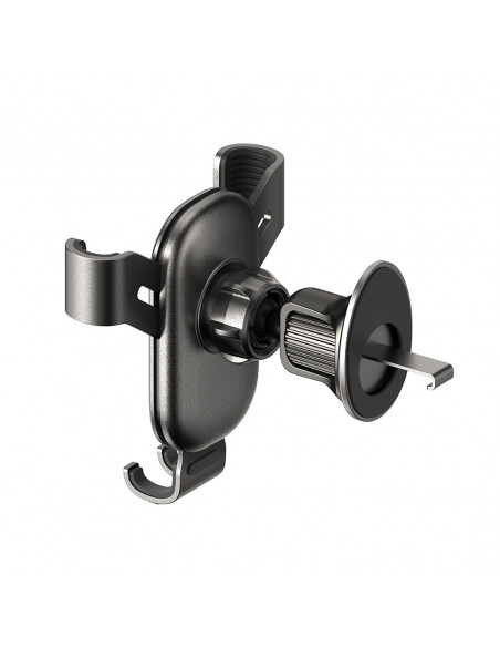 
„Gravity“ automobilio telefono laikiklis oro išleidimo angai – juodas
