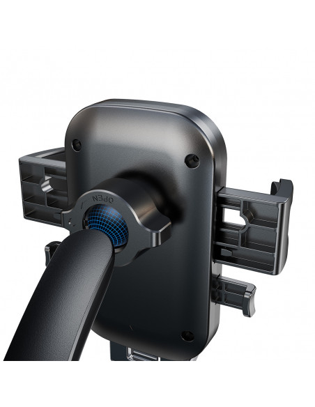 
Automobilinis telefono laikiklis, tvirtinamas prie priekinio stiklo – juodas
