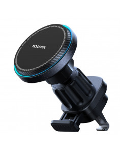 
„MagSafe“ belaidis automobilinis įkroviklio laikiklis su telefono aušinimu – juodas
