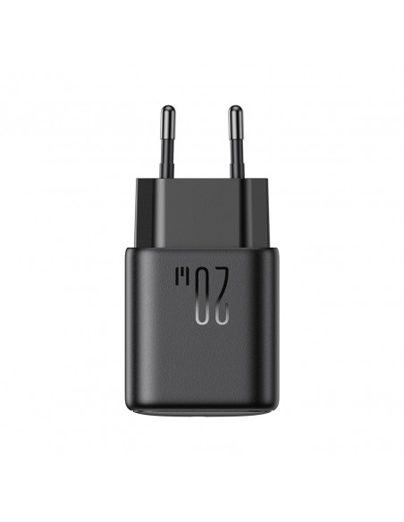 
USB-C PD QC 20W sieninis įkroviklis – juodas
