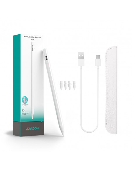 
Aktyvus rašiklis Apple iPad Pro Air Mini 130mAh USB-C - baltas
