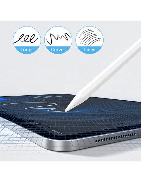 
Aktyvus rašiklis Apple iPad Pro Air Mini 130mAh USB-C - baltas
