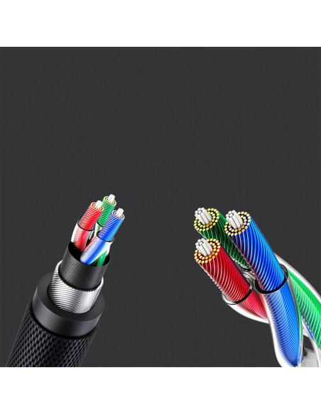 
Garso kabelis, mini lizdas 3,5 mm - mini lizdas 3,5 mm, 1 m - pilkas
