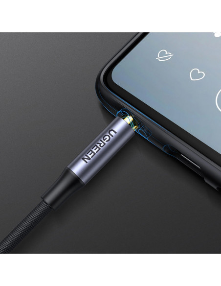 
Garso kabelis, mini lizdas 3,5 mm - mini lizdas 3,5 mm, 1 m - pilkas
