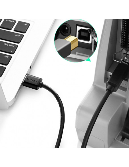 
Spausdintuvo kabelis USB-A 3.0 - USB-B 5Gbps 1m - juodas
