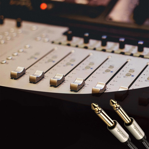 
Mono garso kabelis TS 6,35 mm lizdas - 6,35 mm lizdas 2 m - pilkas
