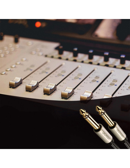 
Mono garso kabelis TS 6,35 mm lizdas - 6,35 mm lizdas 2 m - pilkas
