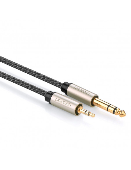 
TRS garso kabelis, mini lizdas 3,5 mm - 6,35 mm, 3 m - pilkas
