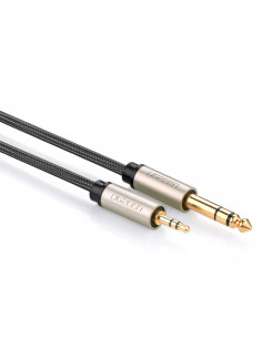 
TRS garso kabelis, mini lizdas 3,5 mm - 6,35 mm, 5 m, pilkas
