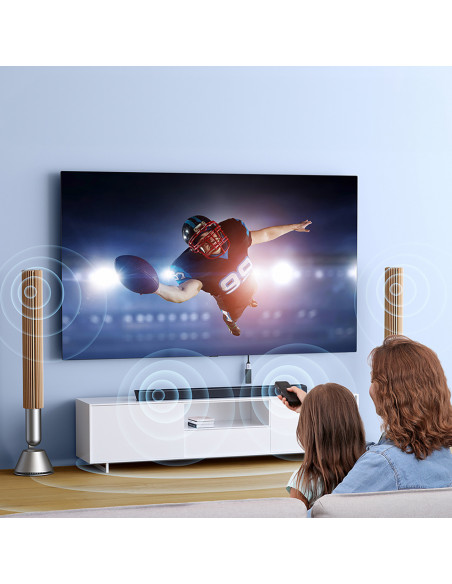 
HDMI (vyriškas / moteriškas) 8K prailginimo kabelis 15 cm - pilkas
