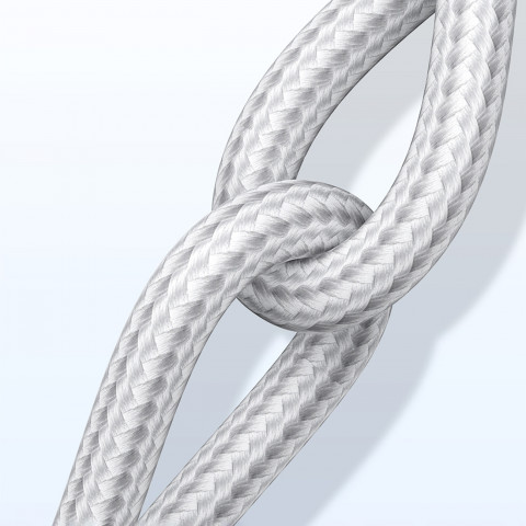 
Pintinis kabelis USB-A - USB-C QC 3.0 3A 0,5 m - baltas
