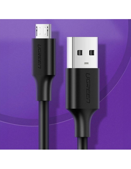 
Micro USB - USB-A laidas 25 cm - juodas
