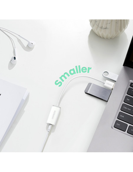 
Pintinis kabelis USB-A - USB-C QC 3.0 3A 1.5m - baltas
