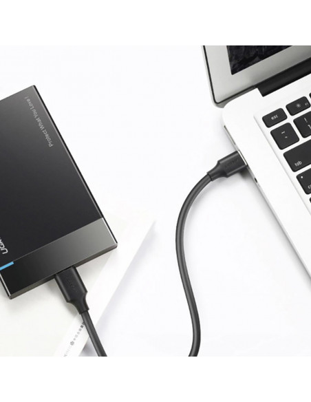 
USB-A 3.0 - USB-C 3A 2m kabelis - juodas
