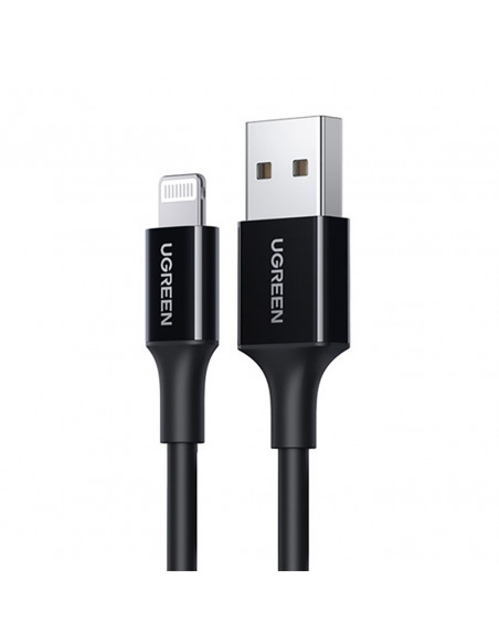 
USB-A - iPhone Lightning MFi 2.4A 2m laidas - juodas

