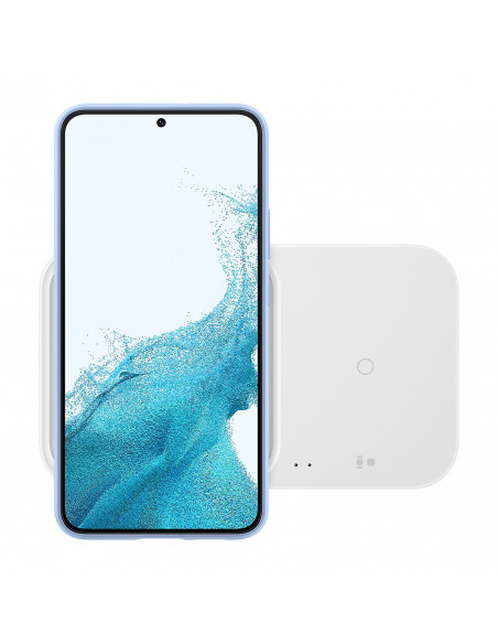 
„Samsung“ belaidis įkroviklis „Duo“ indukcinis 15 W + sieninis įkroviklis ir laidas – baltas
