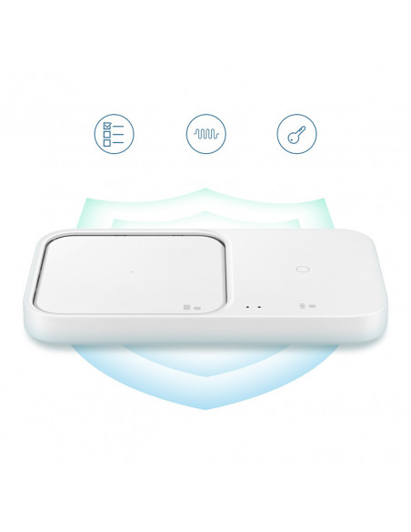 
„Samsung“ belaidis įkroviklis „Duo“ indukcinis įkroviklis, 15 W – baltas
