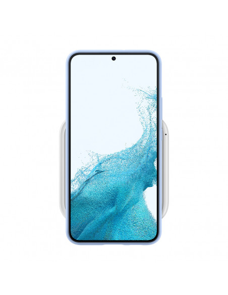 
„Samsung“ belaidis įkroviklis, 15 W indukcinis įkroviklis + sieninis įkroviklis ir USB-C laidas – baltas
