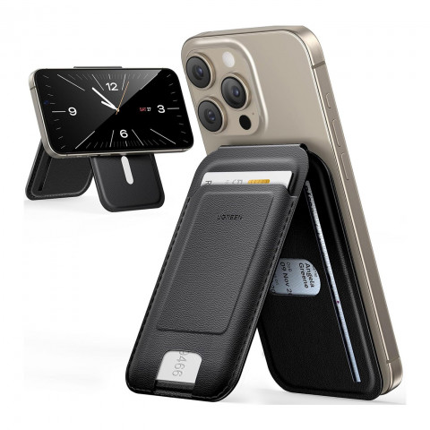 
Magnetinė piniginė „MagSafe“ su stovu – juoda
