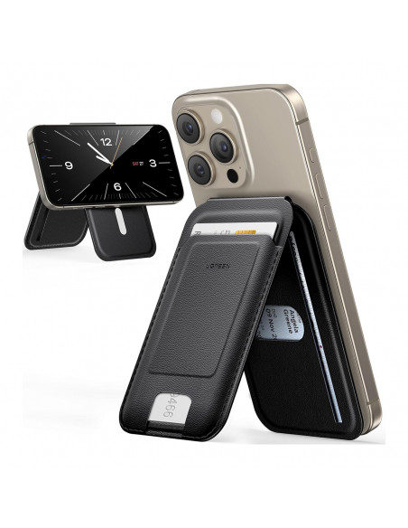 
Magnetinė piniginė „MagSafe“ su stovu – juoda
