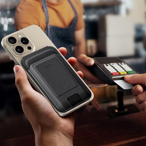 
Magnetinė piniginė „MagSafe“ su stovu – juoda
