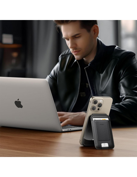 
Magnetinė piniginė „MagSafe“ su stovu – juoda
