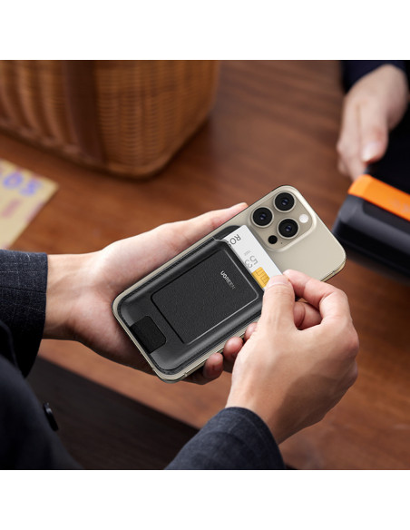 
Magnetinė piniginė „MagSafe“ su stovu – juoda
