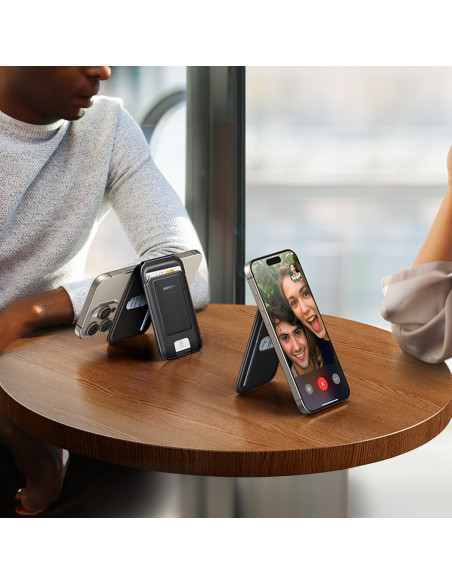 
Magnetinė piniginė „MagSafe“ su stovu – juoda
