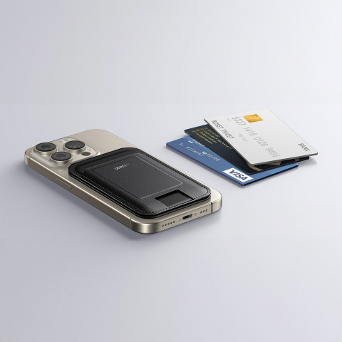 
Magnetinė piniginė „MagSafe“ su stovu – juoda
