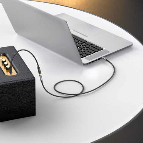 
Garso prailginimo kabelis su mini lizdu 3,5 mm, 5 m - sidabrinis
