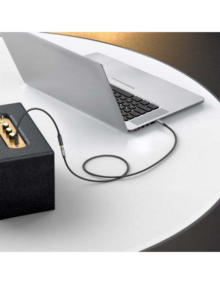 
Garso prailginimo kabelis su mini lizdu 3,5 mm, 5 m - sidabrinis
